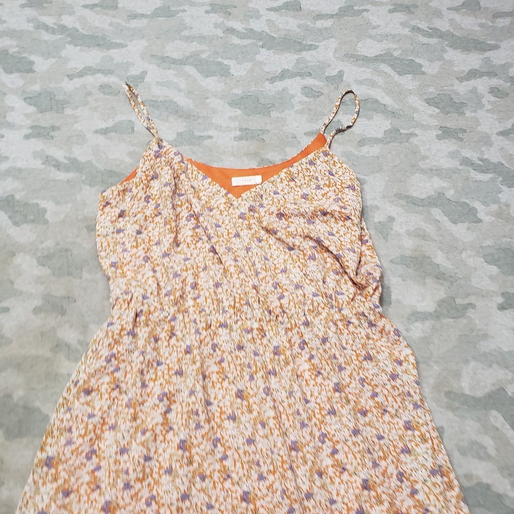 Lush Dress Womens XL Orange V-Neck Sleeveless Summer Festival - Picture 2 of 8